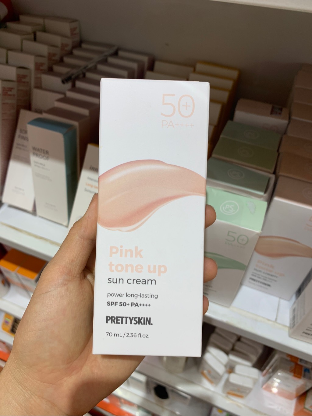 KEM CHỐNG NẮNG PRETTSKIN HỒNG