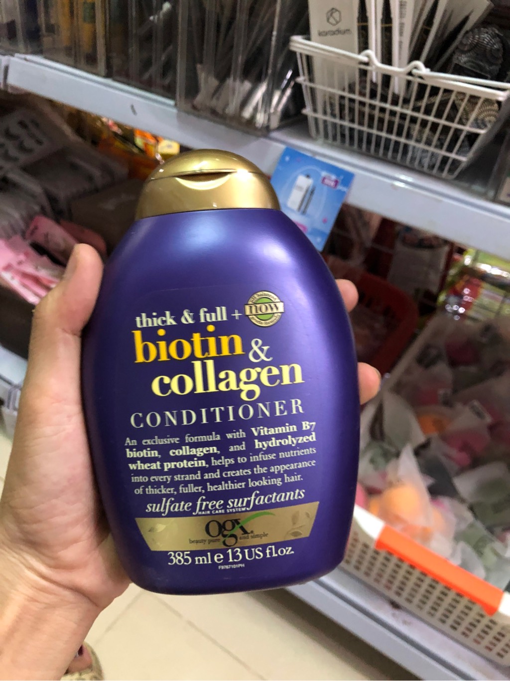 Dầu xả collagen biotin tím 385ml