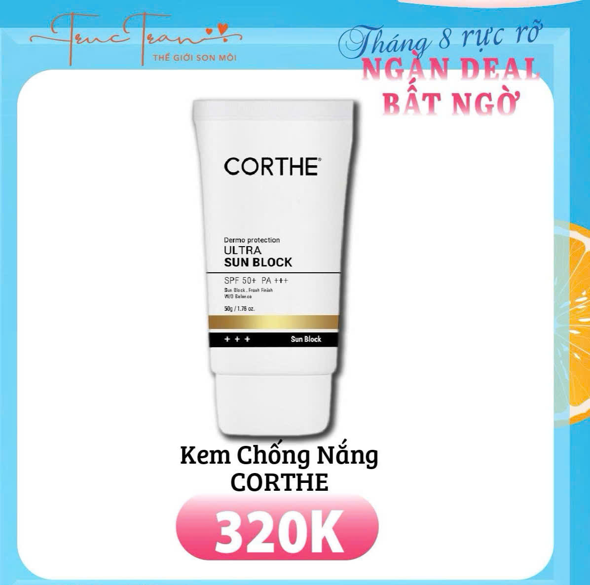 Kem chống nắng corthe