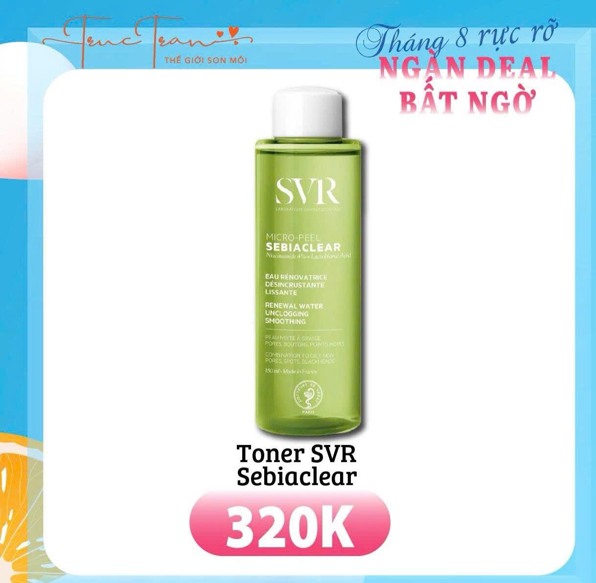 NƯỚC HOA HỒNG SVR 150ML