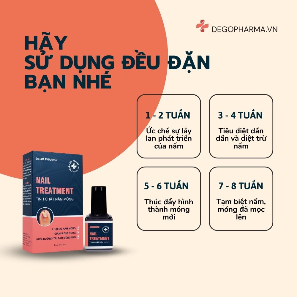 Hướng dẫn sử dụng thuốc trị nấm móng tay Dego Pharma