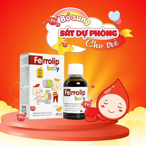 Sắt hữu cơ Ferrolip Baby