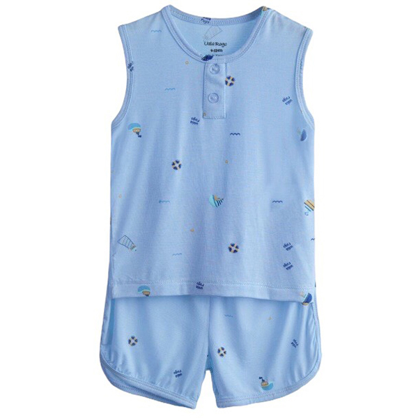 Bộ UalaRogo 9-12M ba lỗ 2022 - Xanh