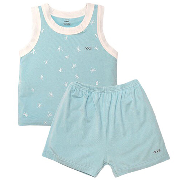 Bộ Nous 18-24M ba lỗ xanh hình chuồn chuồn