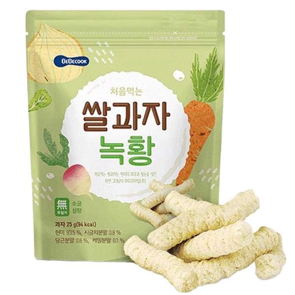 Bánh hình que hữu cơ Bebecook vị rau 7M+