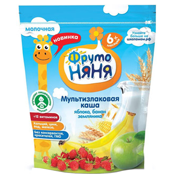 Bột ăn dặm Kawa vị yến mạch, chuối, táo, dâu 6M+ 200g