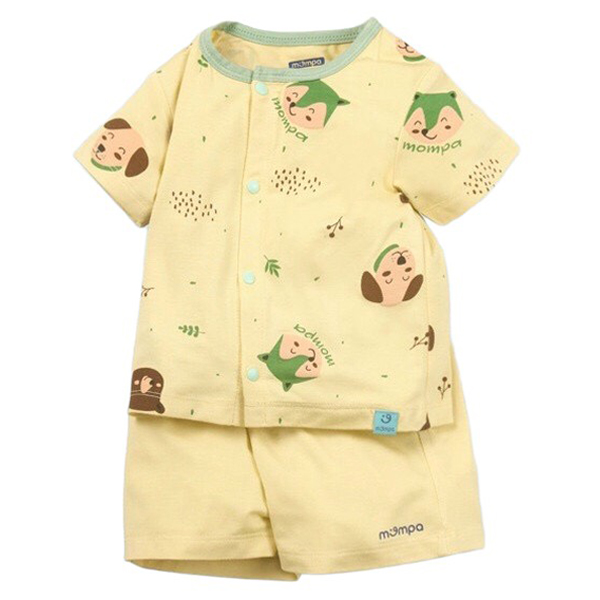 Bộ Mompa 6-9M cài giữa cộc tay Bamboo 66MP206 - Vàng