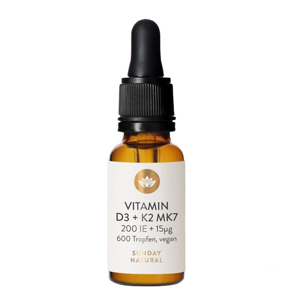 Vitamin D3 K2 MK7 Sunday Natural Đức 0M+ 16.98g