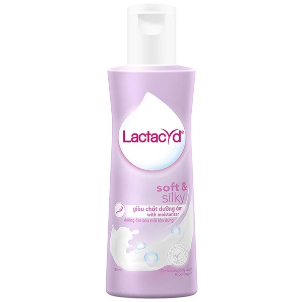 Dung dịch vệ sinh Lactacyd Soft & Silky dưỡng ẩm 150ml