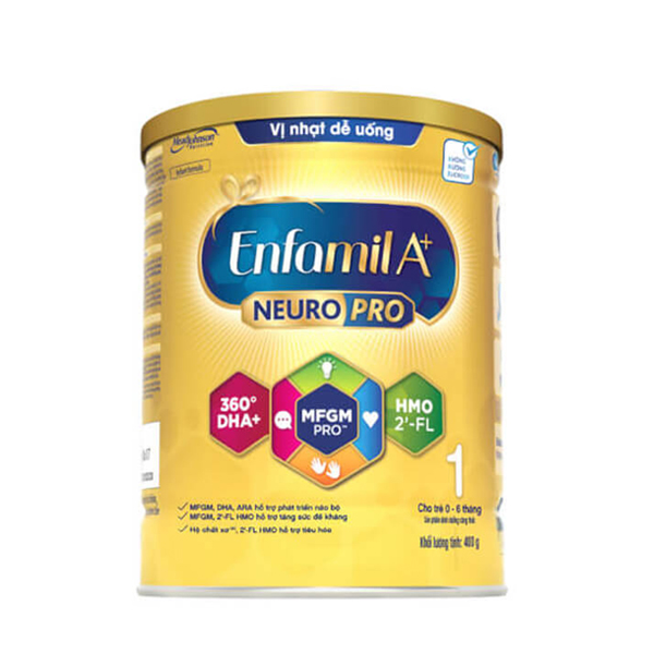 Sữa Enfamil A+ NeuroPro số 1 0-6 tháng 400g