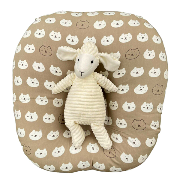 Gối chống trào Mon Mon - Nâu mặt gấu