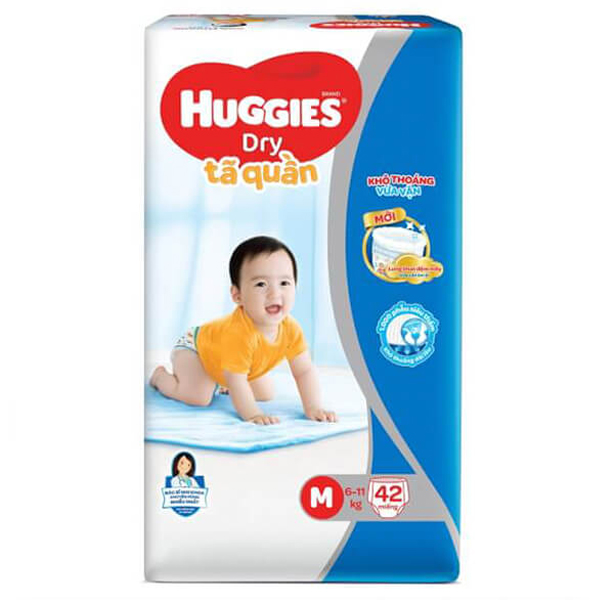 Bỉm - Tã quần Huggies size M 42 miếng (6 - 11kg)