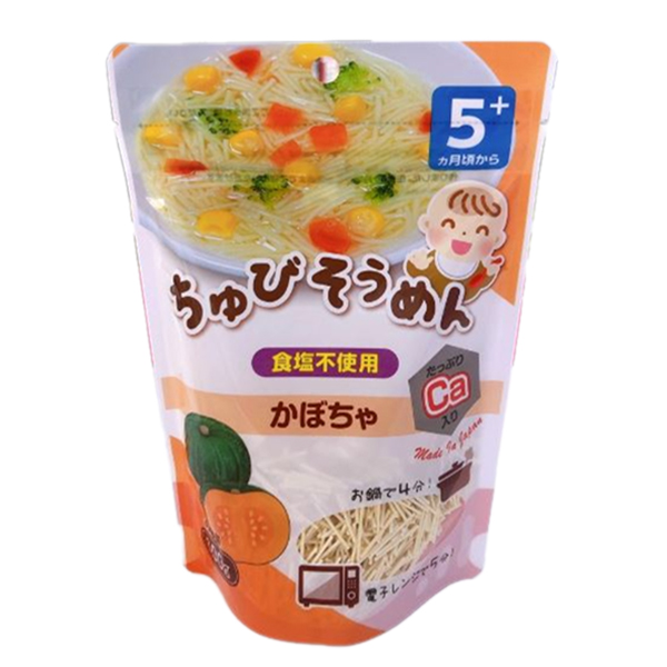 Mì somen Chubi bổ sung canxi vị bí ngô 5M+ 100g