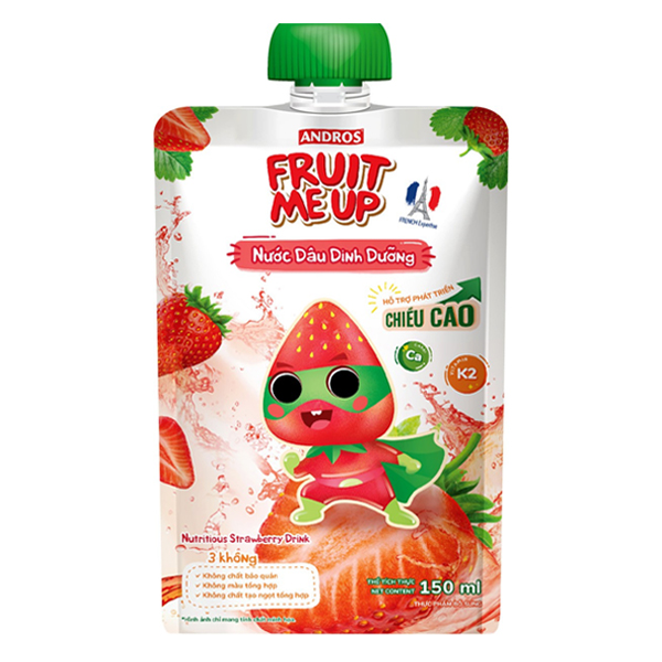 Nước ép dinh dưỡng Fruit Me Up vị dâu 12M+