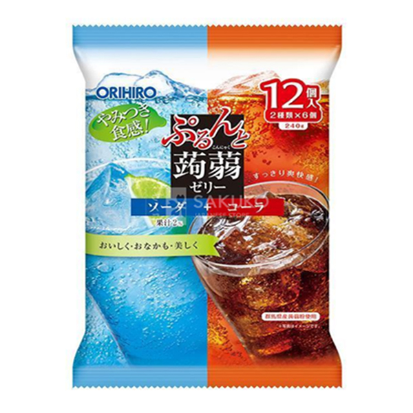 Thạch Orihiro vị soda chanh và coca cho bé từ 1 tuổi 240g