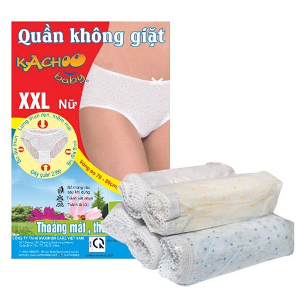 Quần lót giấy Kachoobaby size XXL (Bịch 5 cái)
