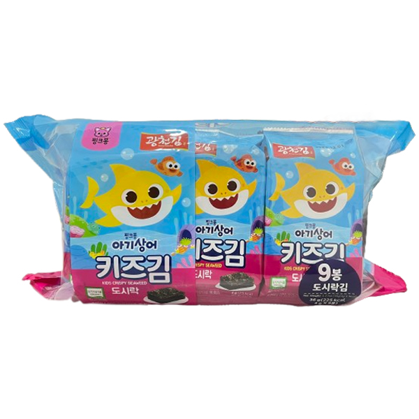 Rong biển Organic Pink Fong ít dầu cho bé từ 12 tháng tuổi