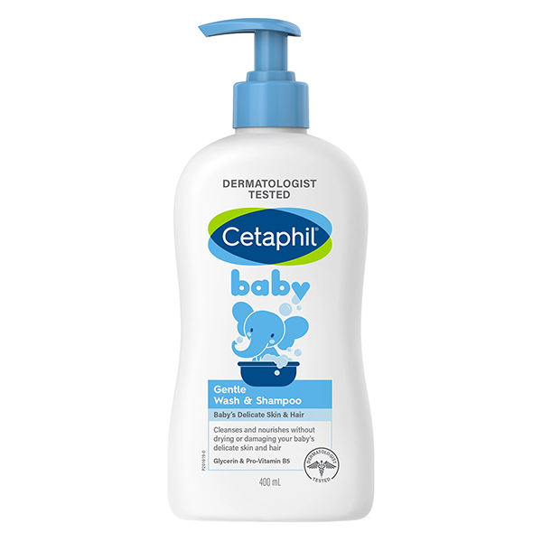 Sữa tắm gội toàn thân Cetaphil Gentle Wash Shampoo 400ml