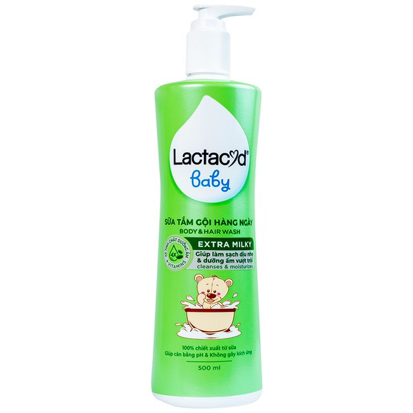 Sữa tắm gội Lactacyd Milky 500ml