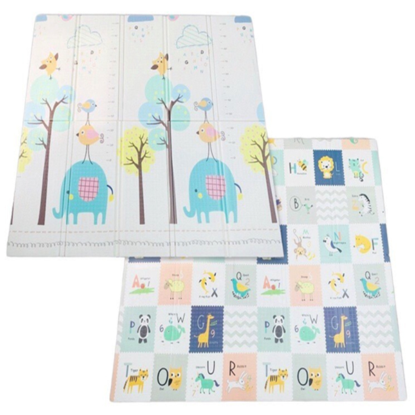 Thảm gấp gọn Honper 1m8 x 2m - Voi xanh