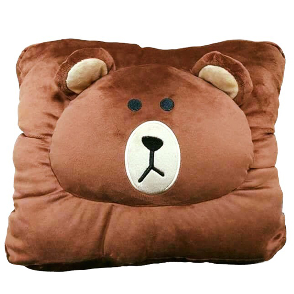 Thú nhồi bông gối luồng tay gấu Brown 40 x 35cm
