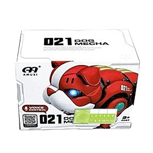 Hộp robo chó mặt xệ Bull Dog cảm ứng giọng nói R11