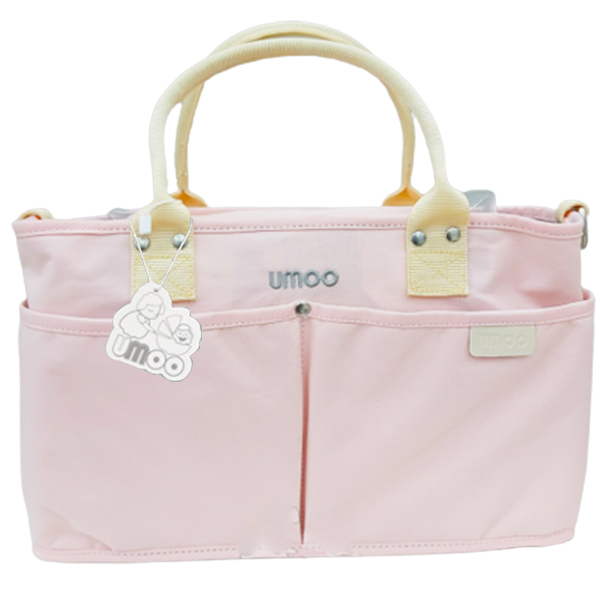 Túi bỉm sữa cao cấp Umoo - Hồng