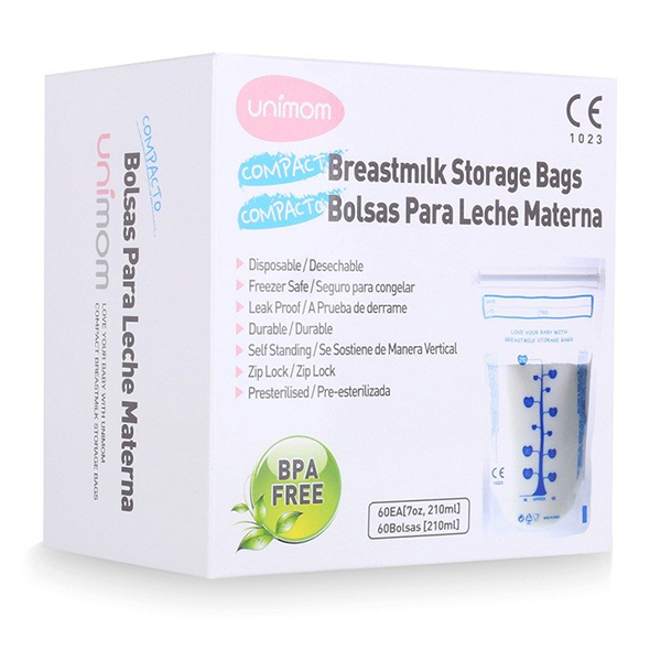 Túi trữ sữa Unimom 210ml x 60 túi
