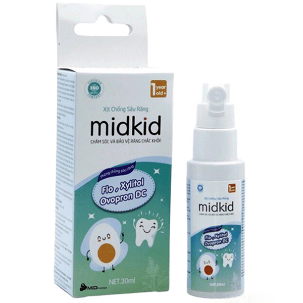 Xịt chống sâu răng Midkid 30ml 1Y+
