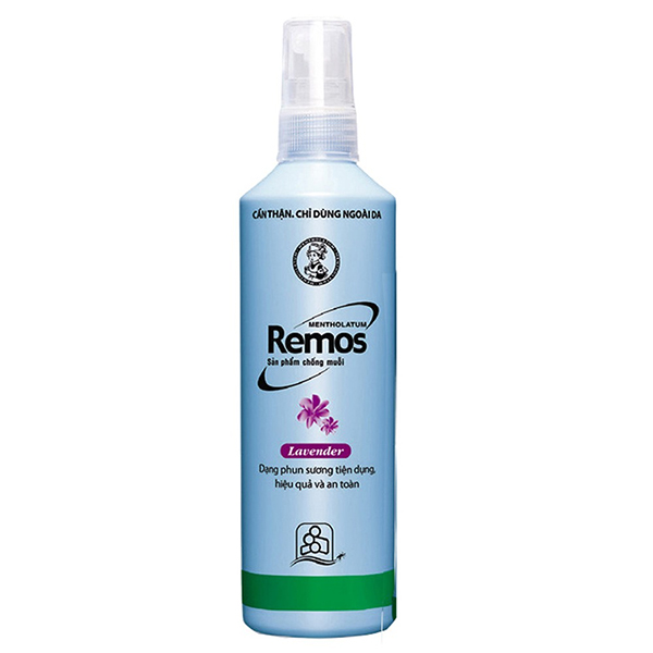 Xịt xua đuổi muỗi Remos hương lavender 4Y+ 60ml