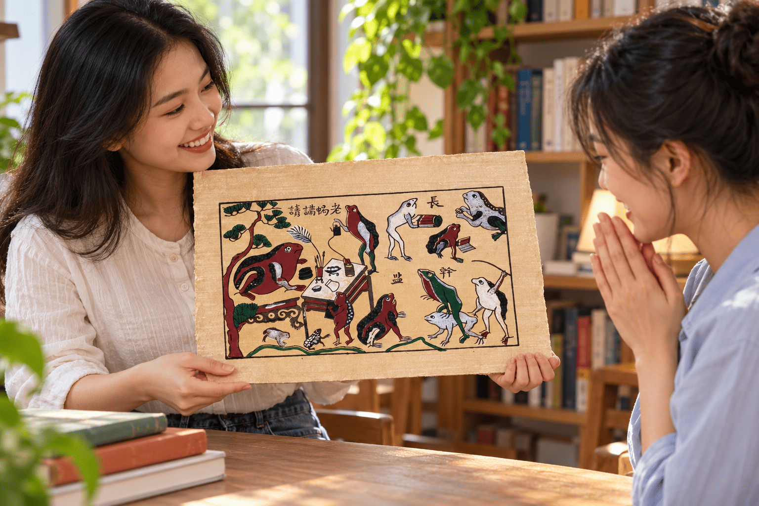 Tranh Thầy Đồ Cóc làm quà tốt nghiệp: Một lời chúc vui về chuyện học hành