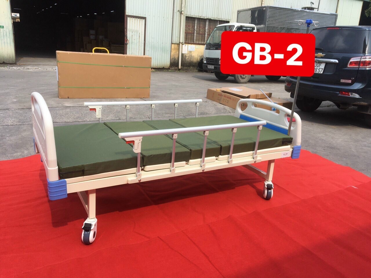 giường y tế 2 tay quay GB-2