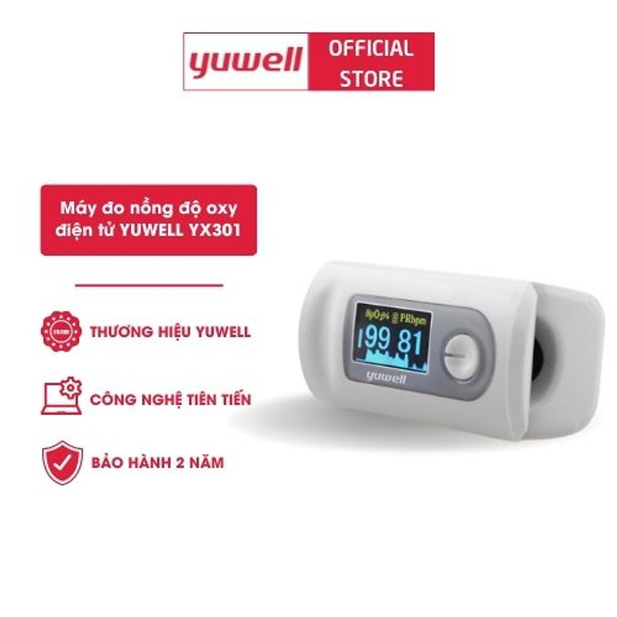 Máy đo nồng độ oxy trong máu Yuwell
