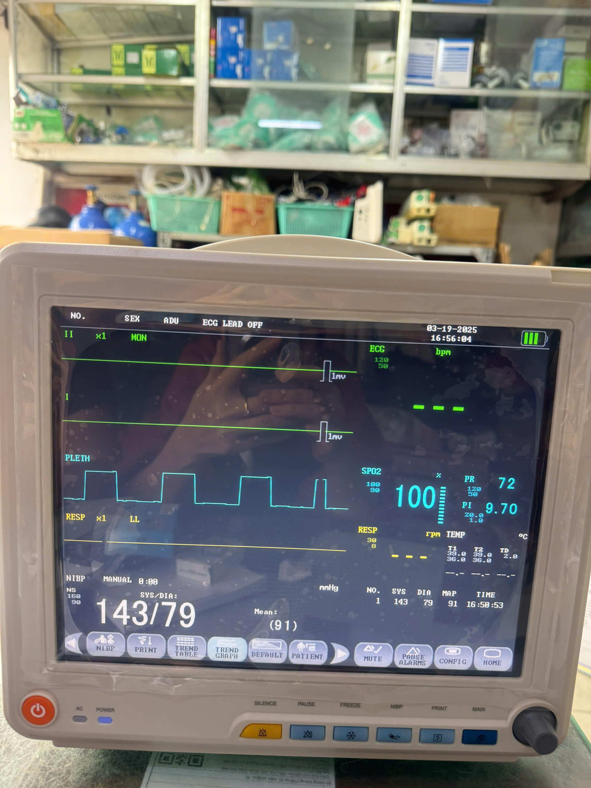 máy monitor 5 thông số theo dõi bệnh nhân