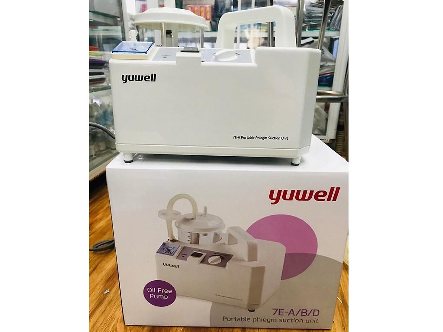 Máy hút dịch, hút đờm 1 bình Yuwell 7E-A