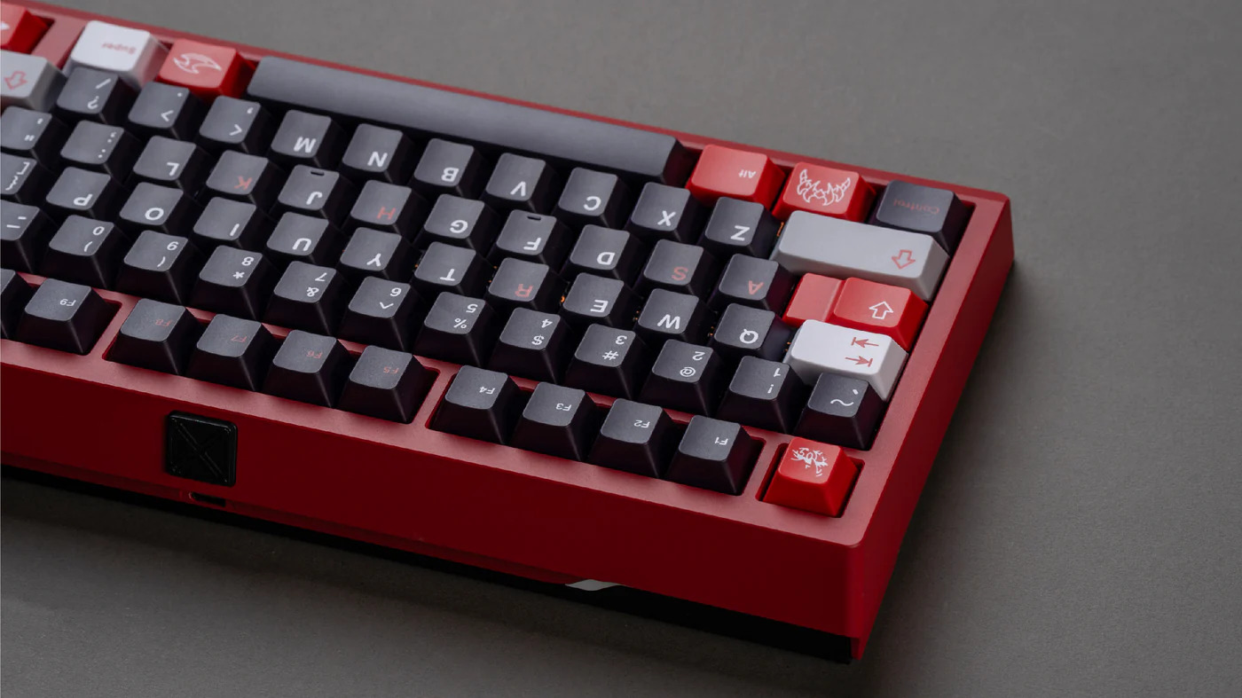 Keycap MW Shark Tail Cherry PBT Doubleshot - Base + Novelties