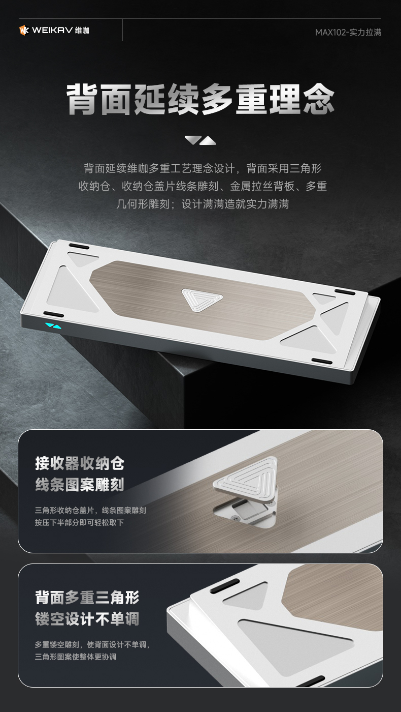 [In Stock] KIT bàn phím Weikav Max-102 | CNC | Catchball | 3 modes