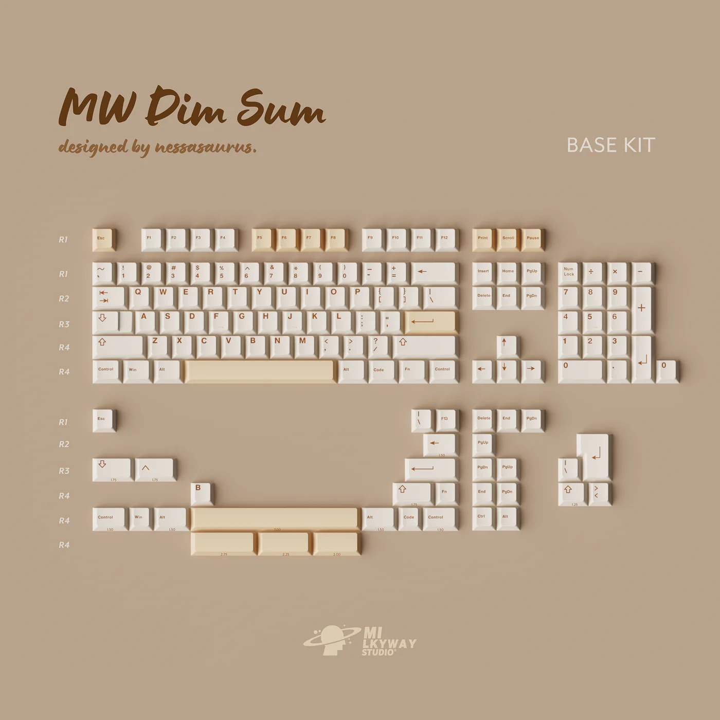Keycap MW Dim Sum Cherry PBT Dyesub - Base