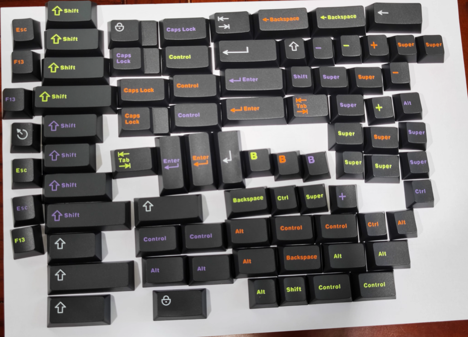 Keycap Cherry Aifei Coder Mod Kit ABS Doubleshot