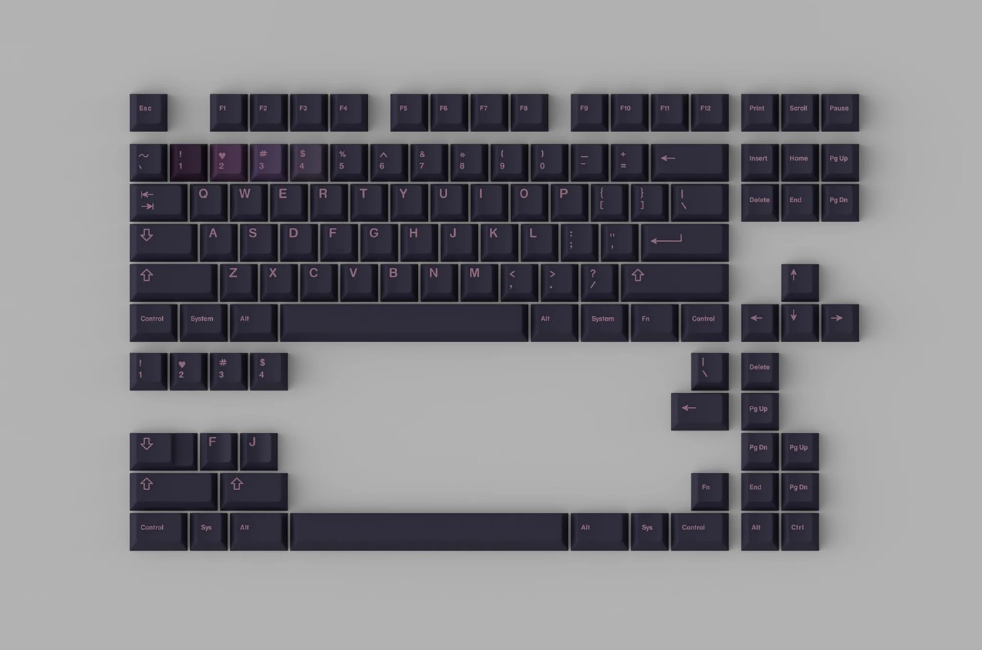 Keycap Cherry GMK CYL Rouge R2 ABS Doubleshot