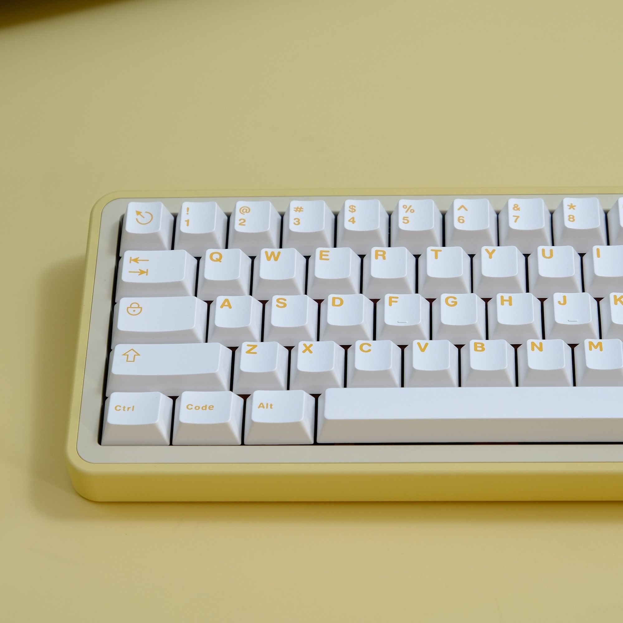 Keycap Aifei Trắng Vàng ABS Doubleshot