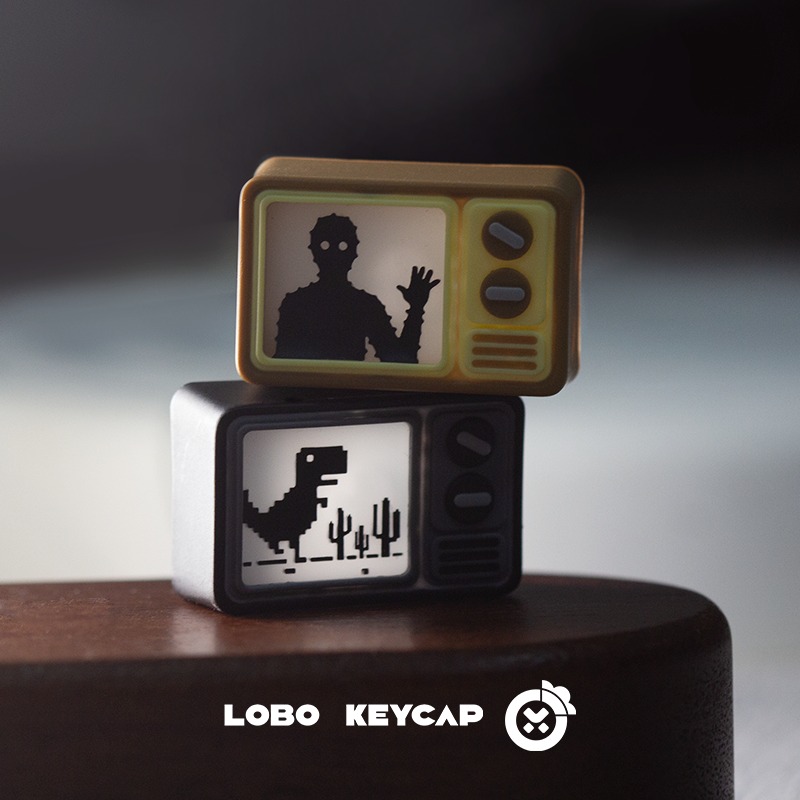 Keycap Artisan Lobo TV Xuyên led