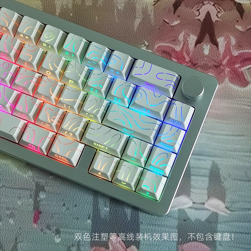 Keycap Cherry Đường Viền PBT Xuyên led 2 - 130 nút