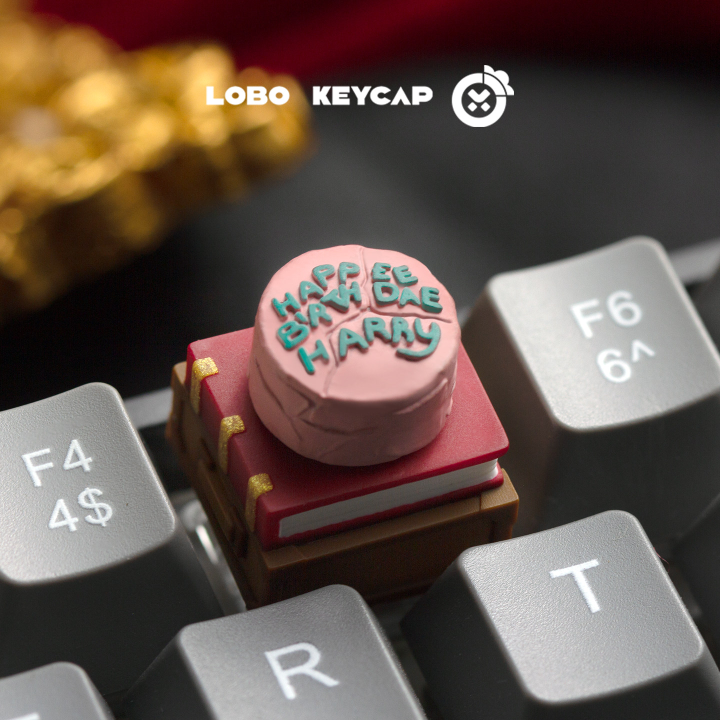 Keycap Artisan Lobo Harry Potter Cake (Xoay được)