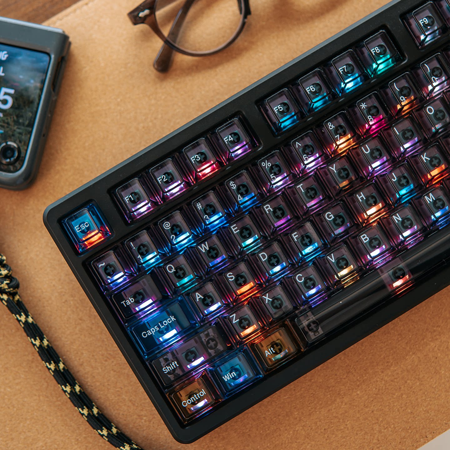 Keycap Mintcap Interstellar 1 Xuyên Led PC