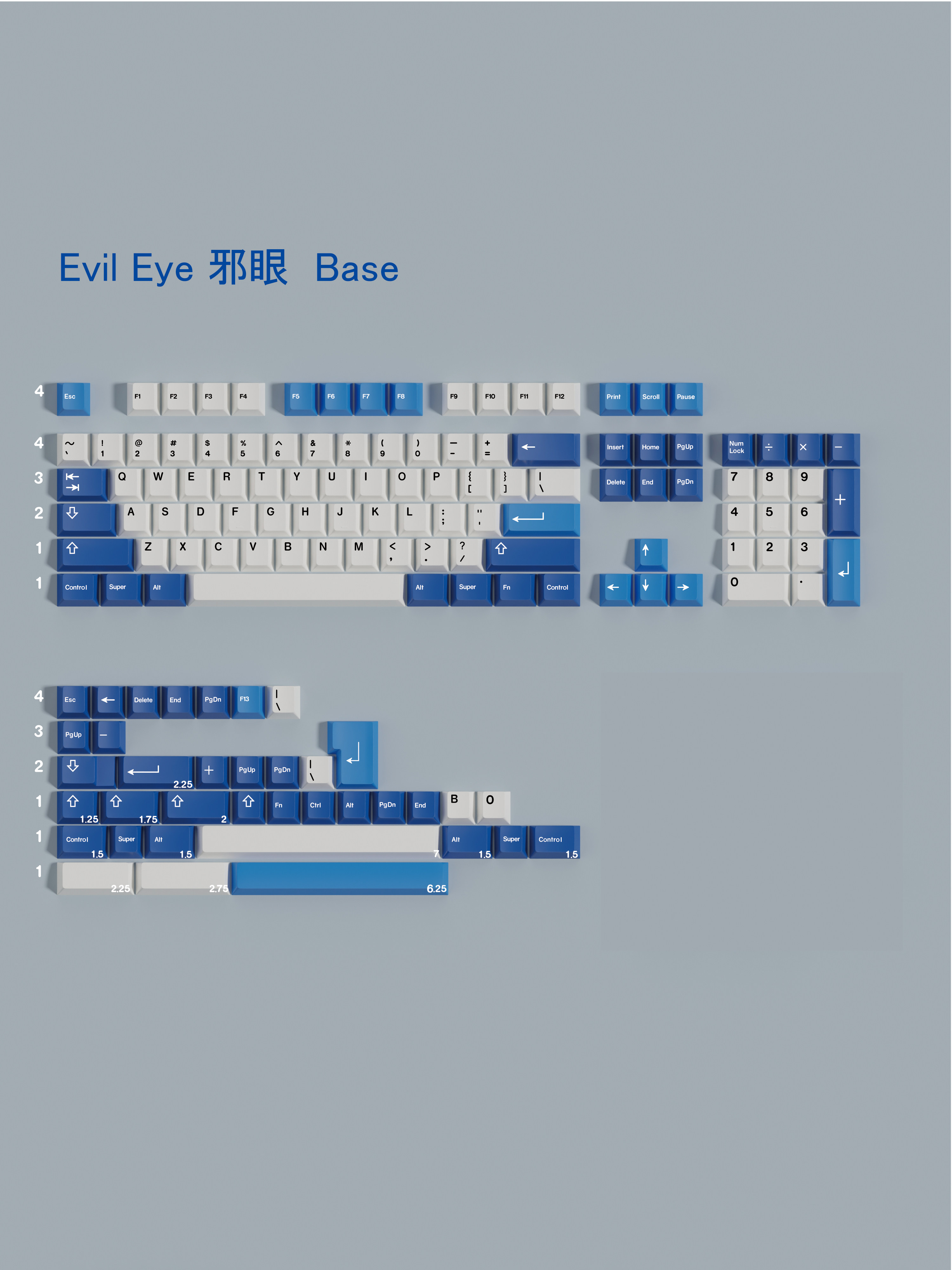 [In Stock] Keycap Walker Evil Eye Cherry PBT Dyesub