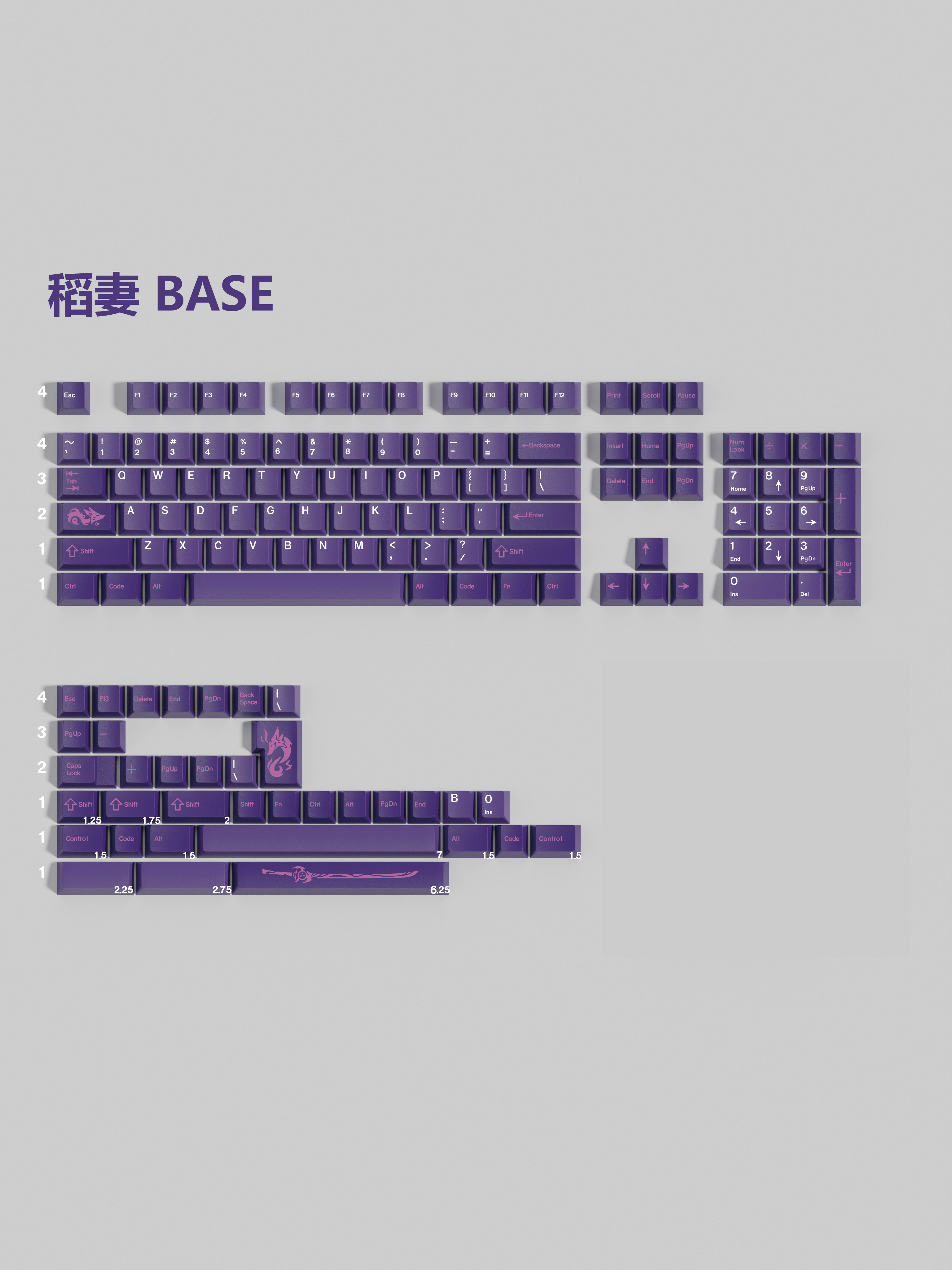 [In Stock] Keycap Walker Inazuma Cherry PBT Dyesub