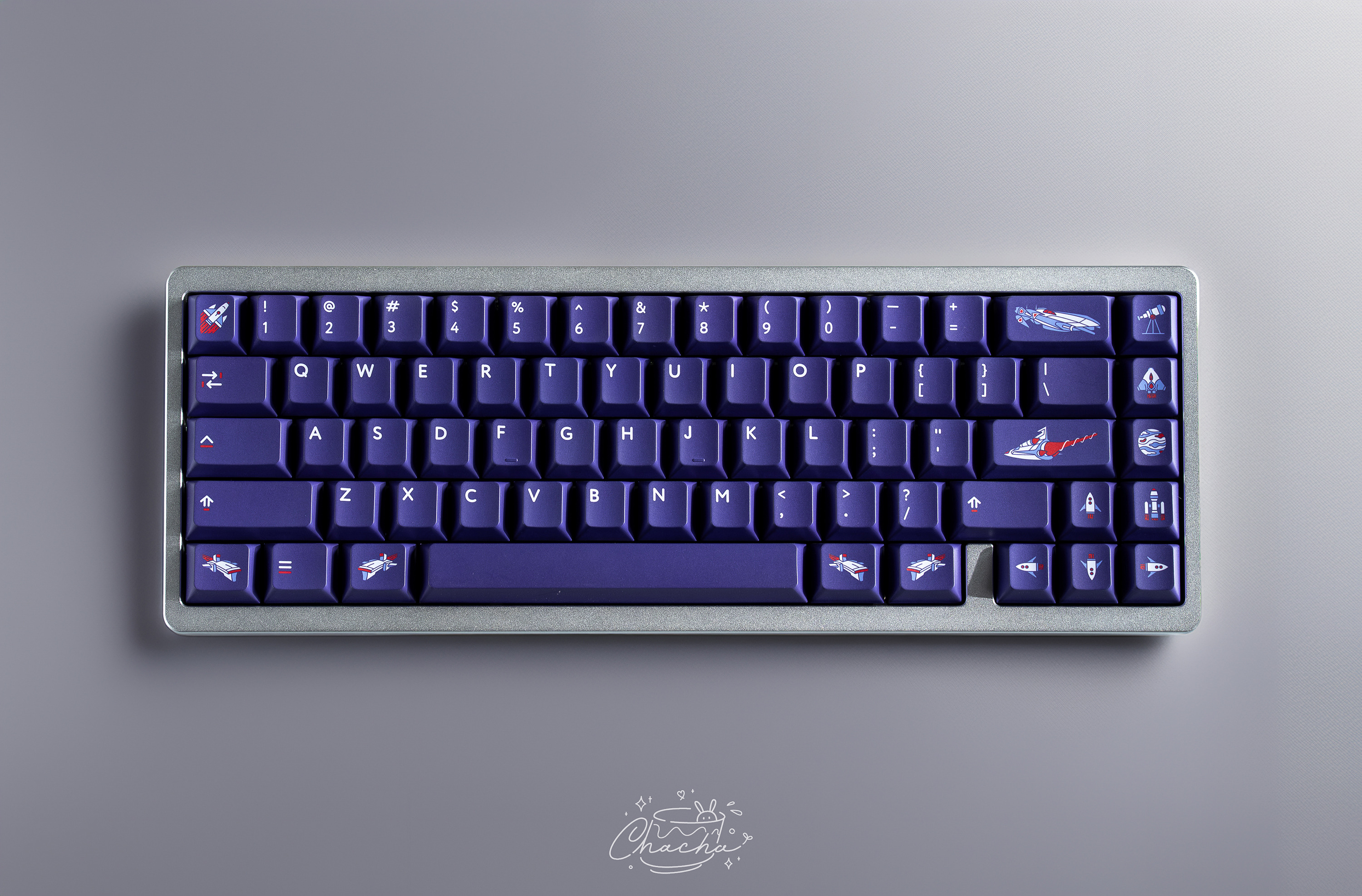 Keycap PBTFans Voyager Cherry PBT Dyesub