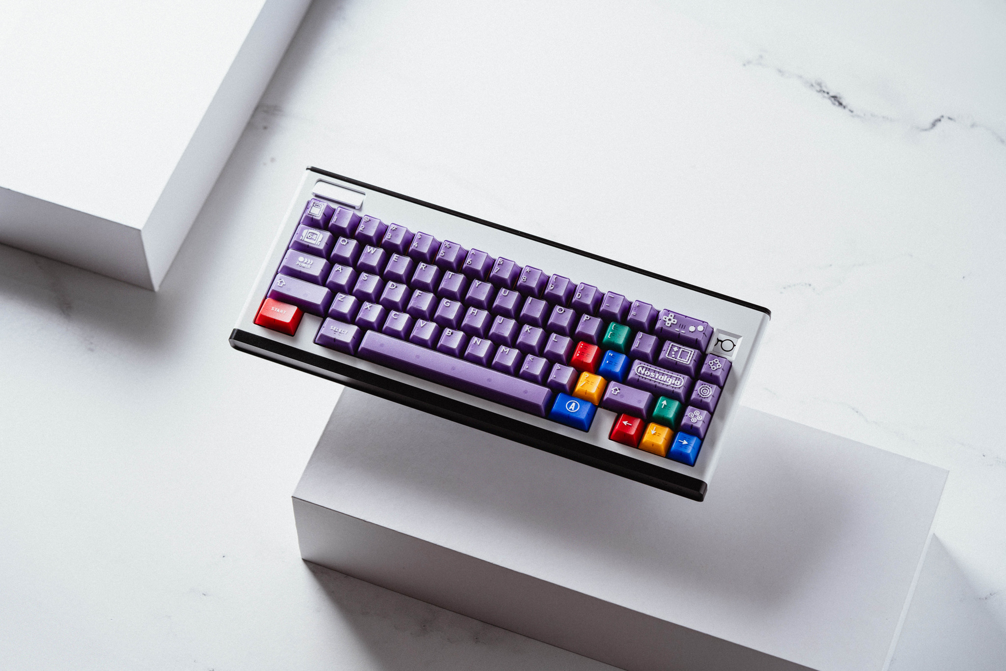 Keycap PBTfans Atomic Purple R2 Cherry PBT Doubleshot
