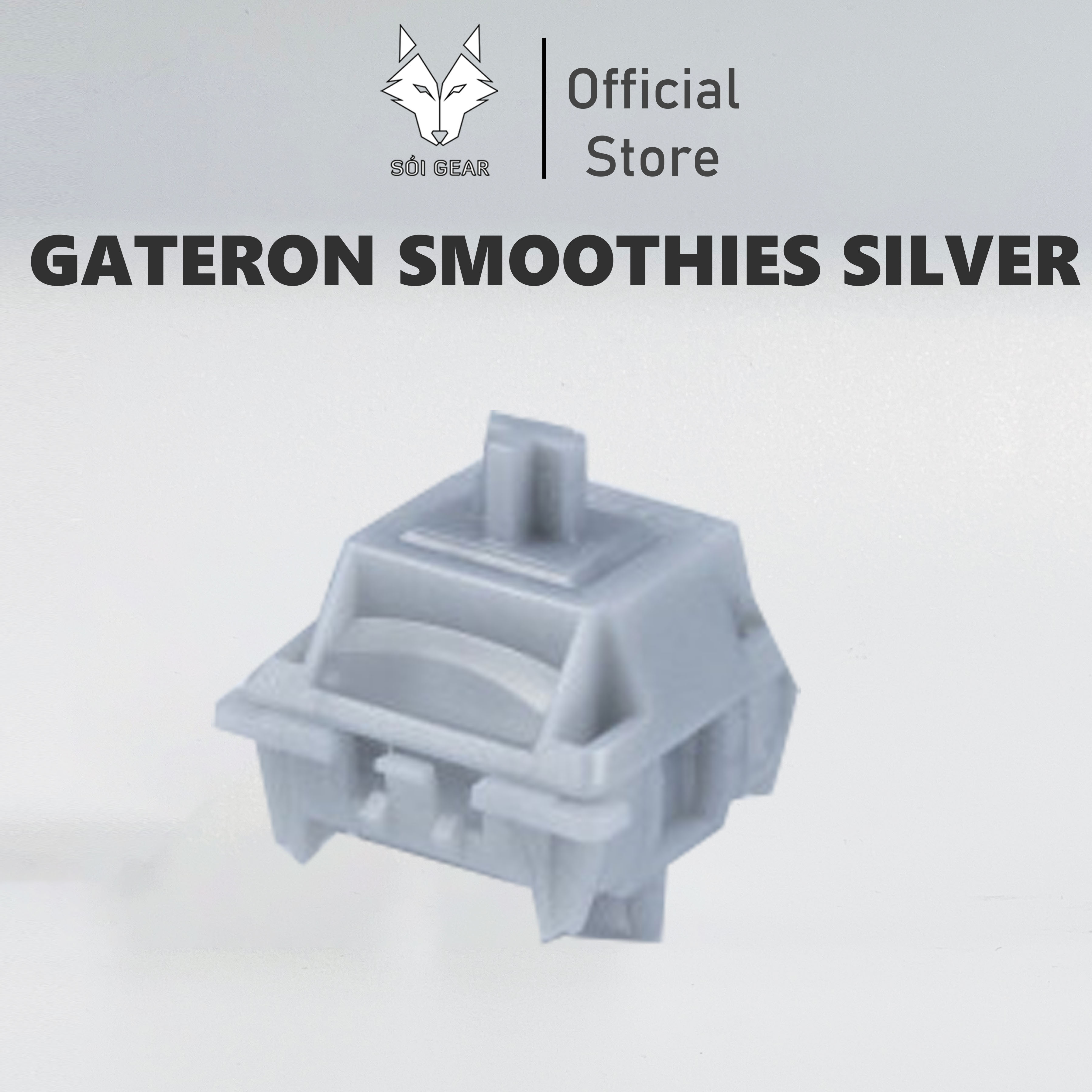 [In Stock] Switch Gateron Smothie Silver